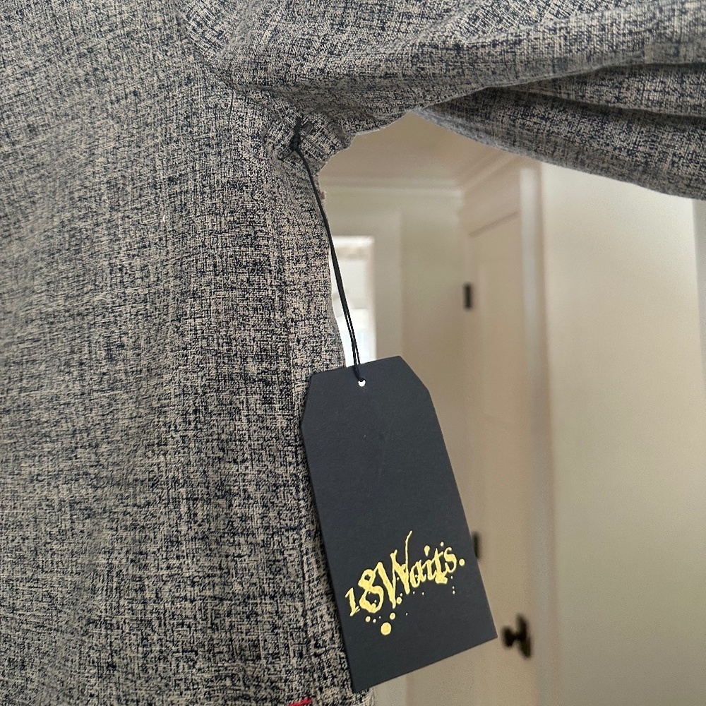 Men's - 18 WAITS - NWT Textured Jacket with Botanical Print Lining - Picture 8 of 15